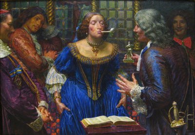 Queen Christina in Palazzo Corsini by Kristian Zahrtmann